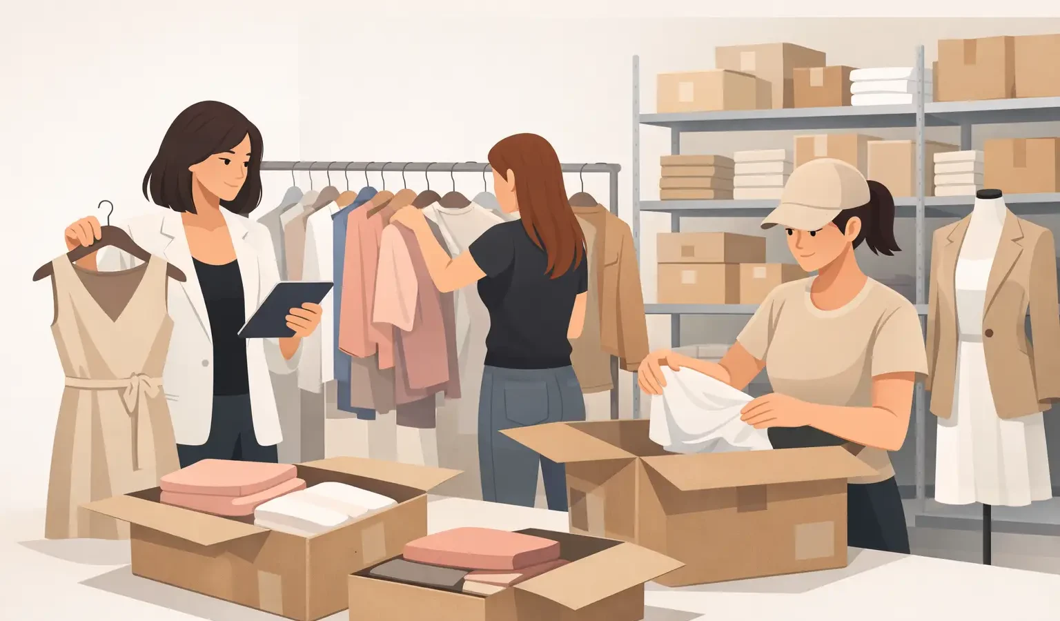 Riassortimento veloce abbigliamento donna